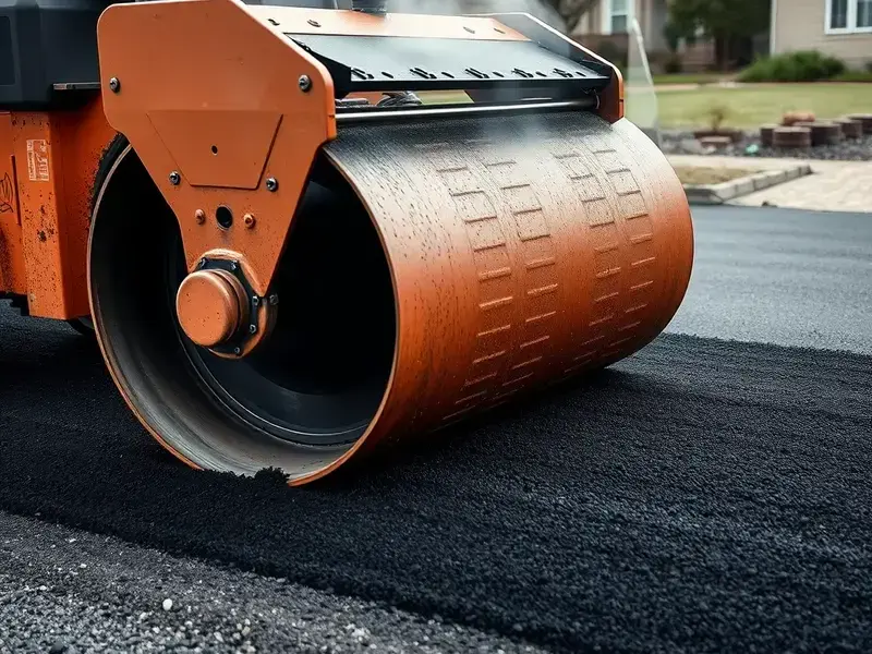 Final compaction and finishing work