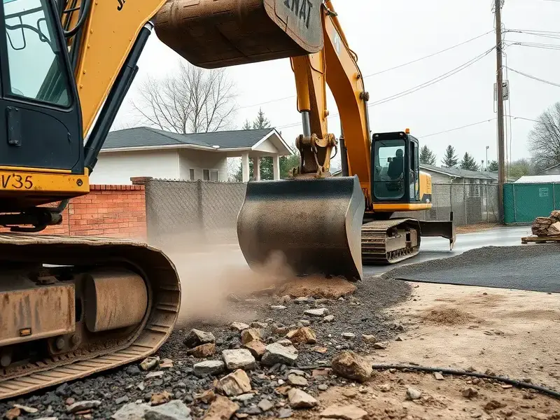 Site preparation and excavation