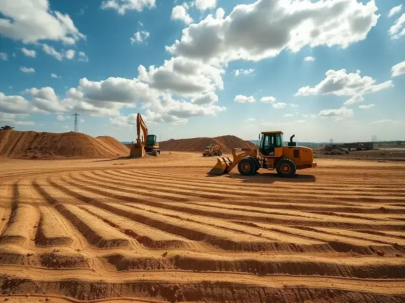 Professional land grading and excavation